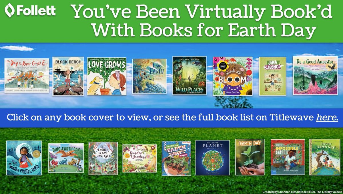 Celebrating Earth Day! 🌎 📚 
bit.ly/3Wal4HH
.
#EarthDay #KidLit #EdChat #TLChat #FutureReadyLibs @shannonmmiller