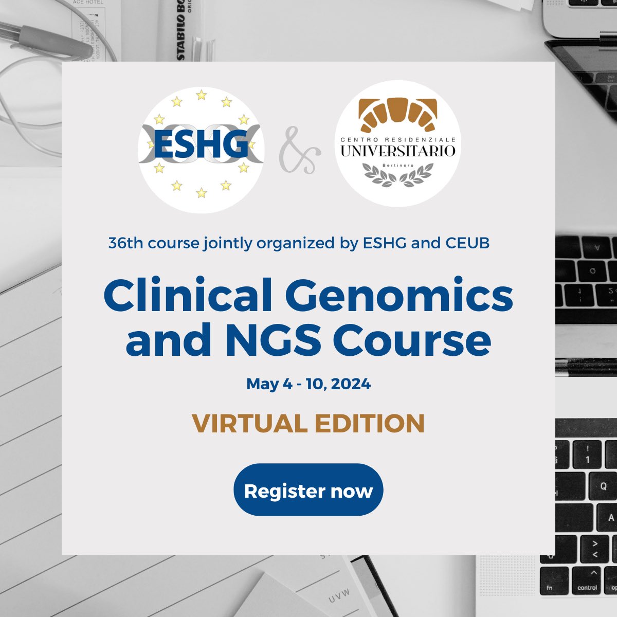 Last chance to register for our online course! All lectures will be online next week (and remain online for several months). You can use a chat to ask questions to lecturers. Only 50€ registration cost - for a world class line-up of speakers. eshg.org/bertinoro0-1