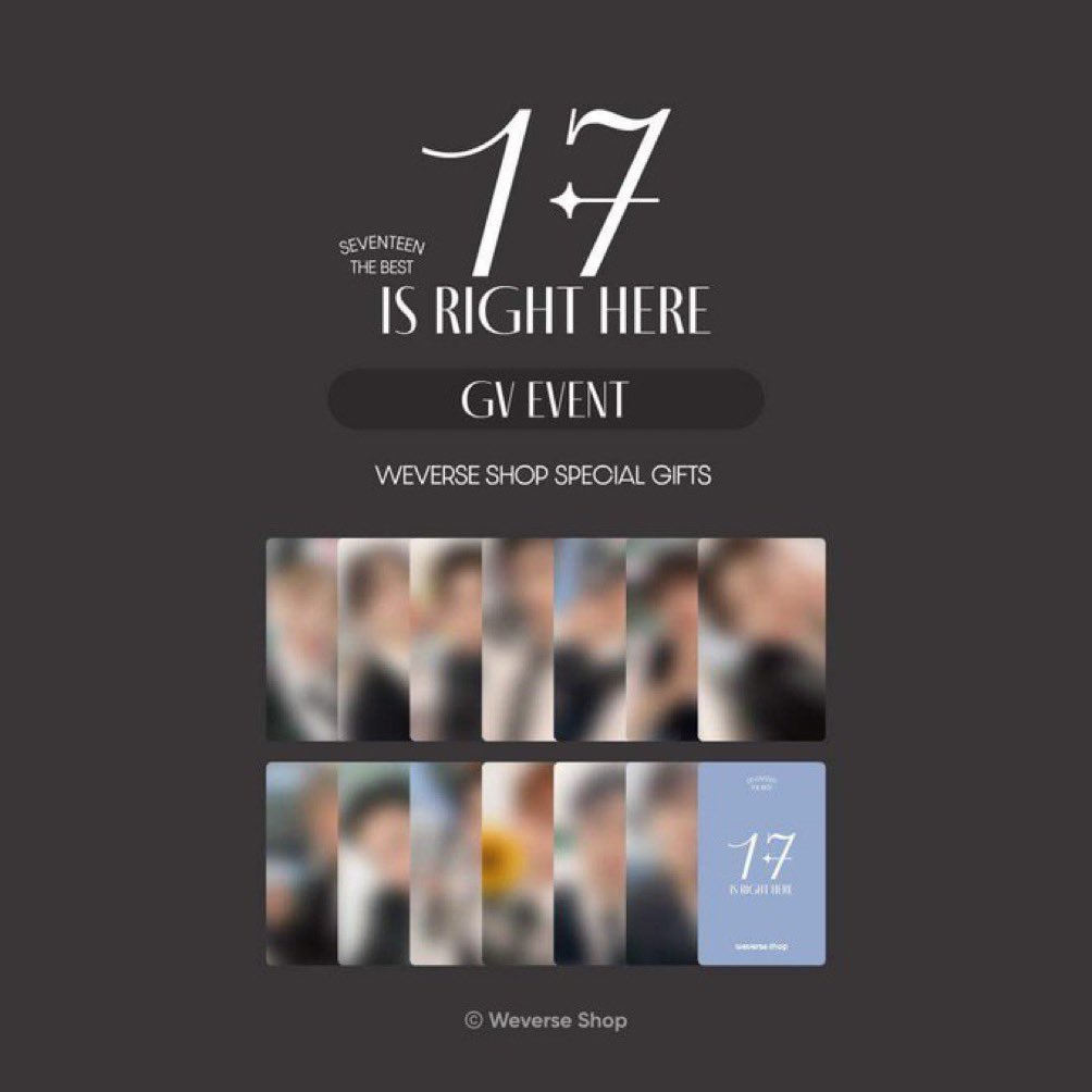 wts | lfb | ph 

SEVENTEEN ‘17 IS RIGHT HERE’ Best Album - Weverse POB + GV event selfie pc

Regular (random) - ₱1,850
Set - ₱3,600 

- dop once onhand! 
- will hand carry to ph on may6 
- limited slots only

please dm me ☺️