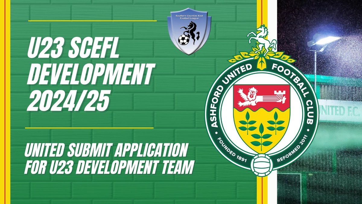 ASHFORD UNITED U23 @SCEFLeague DEVELOPMENT ANNOUNCEMENT Read all about it here 🔗 buff.ly/3QgdGHg #AUFC #coynab #footballdevelopment #SCEFL