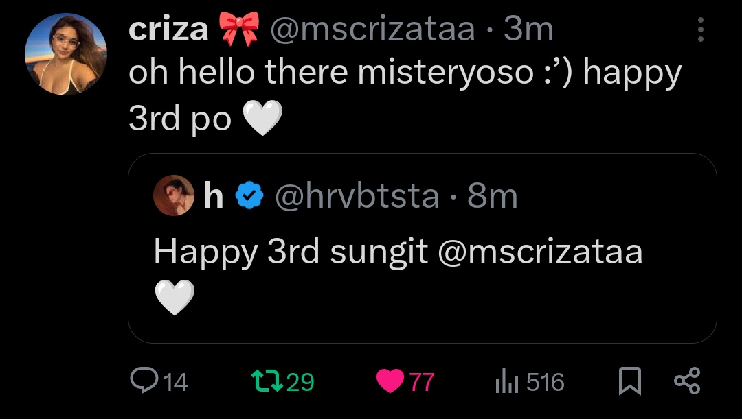 happy 3rd monthsary #crizvey 🤍