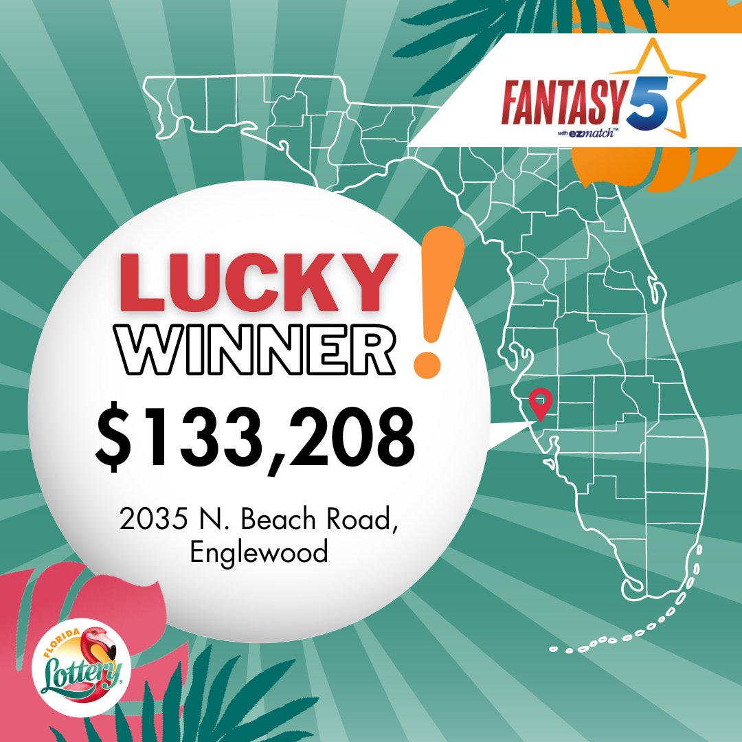 🚨WINNER ALERT 🚨 Fantasies do come true! A LUCKY winner in Englewood scored big in the April 20 drawing at a Circle K! Congratulations to the lucky winner. 🍀🥳 #FloridaLottery #CircleK @CircleKStores
