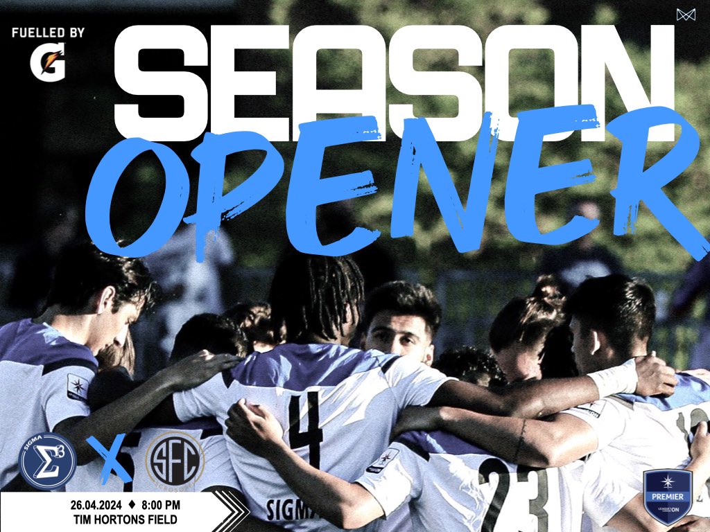 Our @L1OMens Home Opener for the 2024 season begins this Friday 📅: Friday April 26, 2024 🕛: 8:00pm 🆚: Scrosoppi 🏟️: Tim Hortons Field #FuelledByG @Gatorade #ForTheFuture