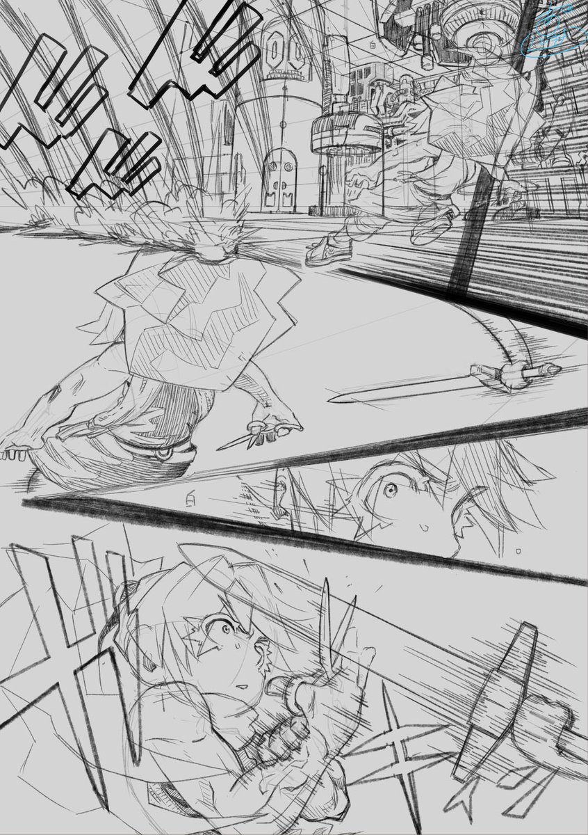 漫画を描くのが本当に楽しい
高校生の時に戻ったようなワクワクで描けてる
なんでこんな楽しいんだ最高
3ページ目の下描き!
#シーザノケ #epi02結