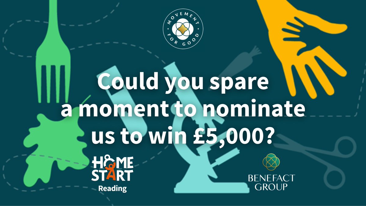 @benefactgroup is giving away £5,000 each to ten charities that support health and wellbeing. 
Nominations close on Friday 26 April but it only takes seconds to do. Just go to health.movementforgood.com/#nominateAChar… and enter our charity number, 1110638, into the search.

Thank you! 🧡💜

#rdguk