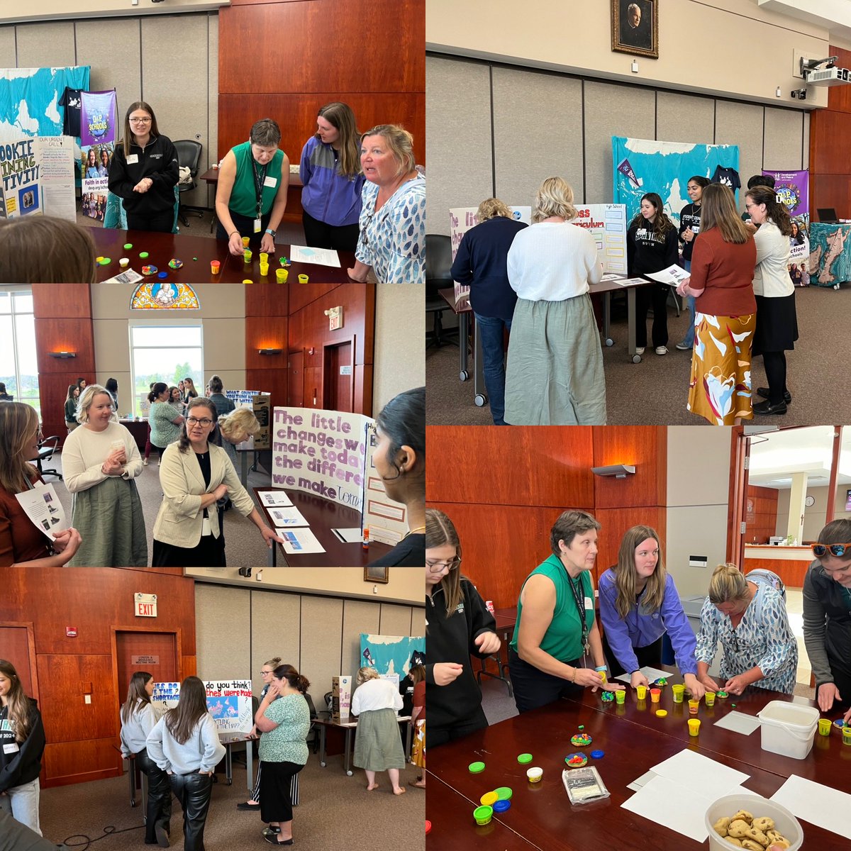 PlamoureuxPaul's tweet photo. Congratulations to our Development and Peace Team for presenting their workshop at the CEC for teachers to learn from. Thank you to the D & P Social Justice Club and Mr. Febbraro for sharing your passion throughout the day! #developmentandpeace🕊💚 @LDCSB https://t.co/5mdfVelorQ