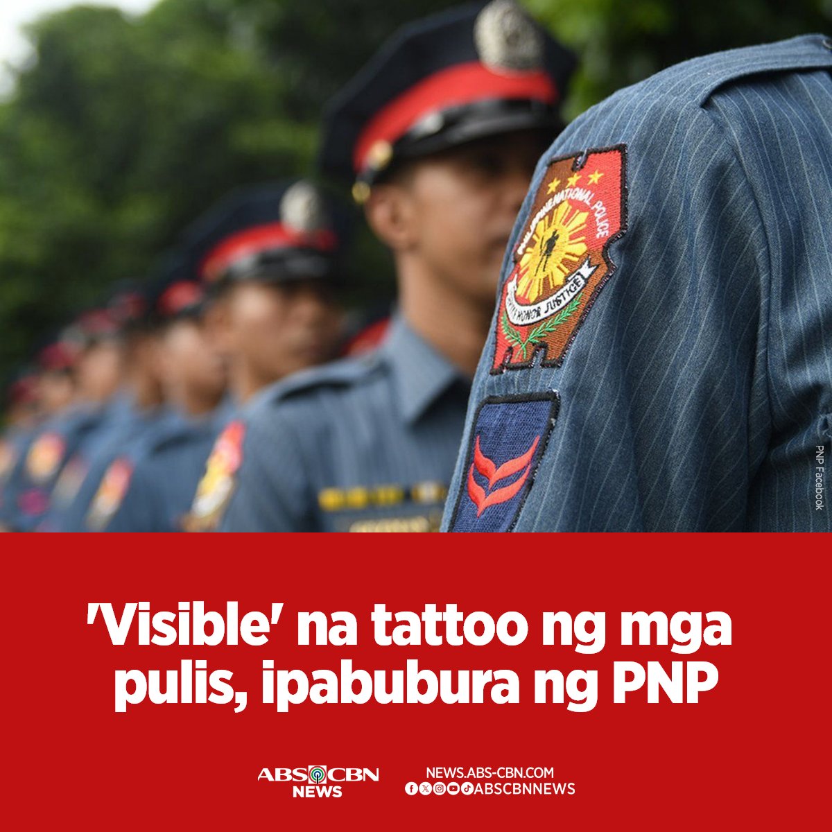 ABSCBNNews's tweet image. Ipabubura ng PNP ang mga visible na tattoo ng mga pulis.

Samantala, hindi na tatanggap ang PNP ng mga aplikante na may tattoo kahit pa hindi nakikita ito.

Basahin: news.abs-cbn.com/news/2024/4/22…