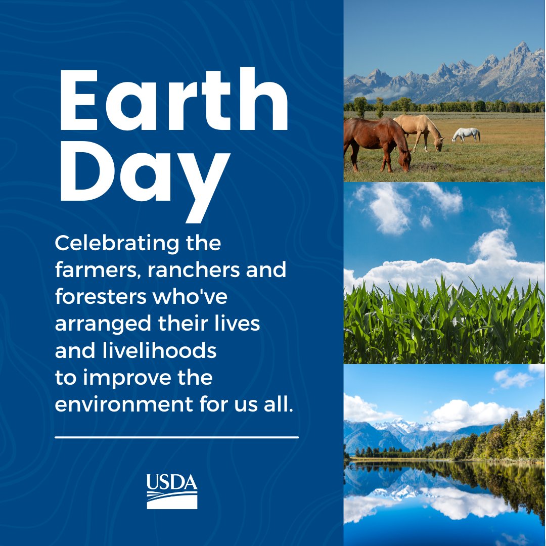 Today we celebrate America’s farmers, ranchers and foresters who protect our soil, water and air, and safeguard our planet for future generations! #EarthDay