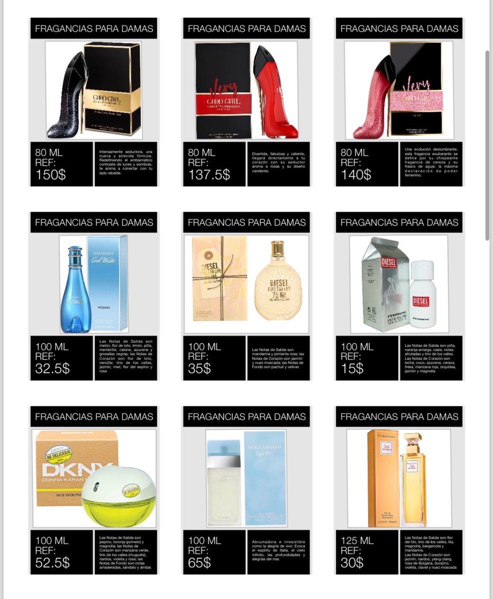 petergiusti's tweet image. También llegan fragancias de dama 🔝🔥🔝🔥
#perfumería