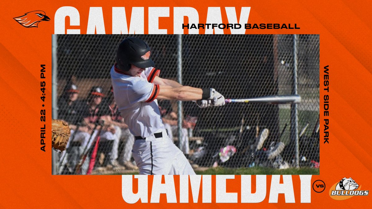 🎉⚾ Game Day Alert! 🎉⚾ Join us tonight at 4:45 PM at West Side Park as the Hartford baseball team faces off against Cedarburg! Let's fill the stands with cheers and support as our team aims for victory! 🙌 #GameDay #HartfordBaseball #CedarburgShowdown 🌟👏 @HUHS_Baseball