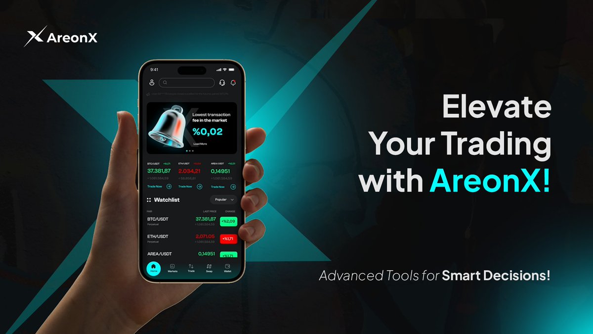 AreonX's tweet photo. Ready to take your #trading to the next level? 📈

#AreonX offers advanced charting tools and technical analysis features for informed decision-making.

#WeAreOn https://t.co/dQx4xerOTT