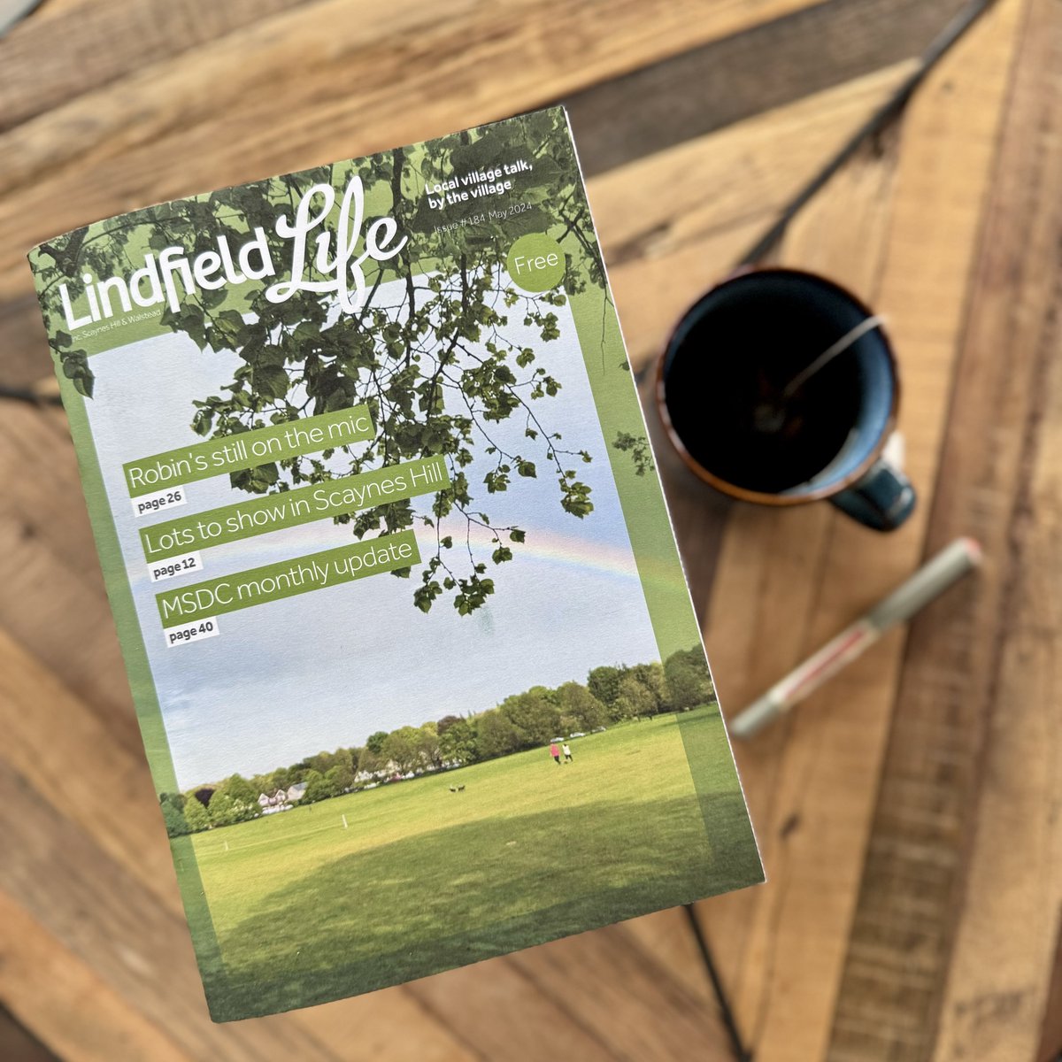 The latest copy of #LindfieldLife is being delivered by our distributors this week. It's almost time for the most important tea break of the month! #Lindfield #Community #Print #magazine #midsussex