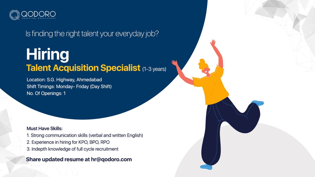 qodoroglobal's tweet photo. #HiringAlert 

We're actively hiring a talent acquisition specialist to join our team at Qodoro. 
Send your CV to hr@qodoro.com.

#nowhiring #jobopening #joinourteam #talentacquisition #recruitment #careeropportunity #jobsearch #hiringnow #qodorocareers #HRjobs #qodoro https://t.co/eUBHPyYeO9