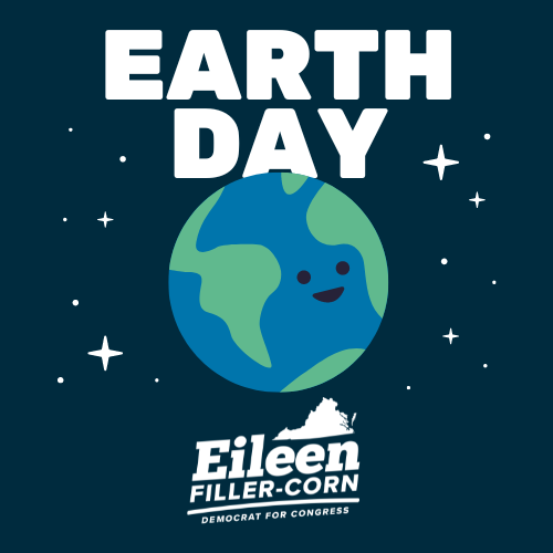 Happy Earth Day! When I was Speaker, we put Virginia on a path toward carbon neutrality and joined a regional agreement to reduce energy consumption. As a mom, I believe we must protect our planet for future generations. In Congress, I’ll do just that. #EarthDay2024