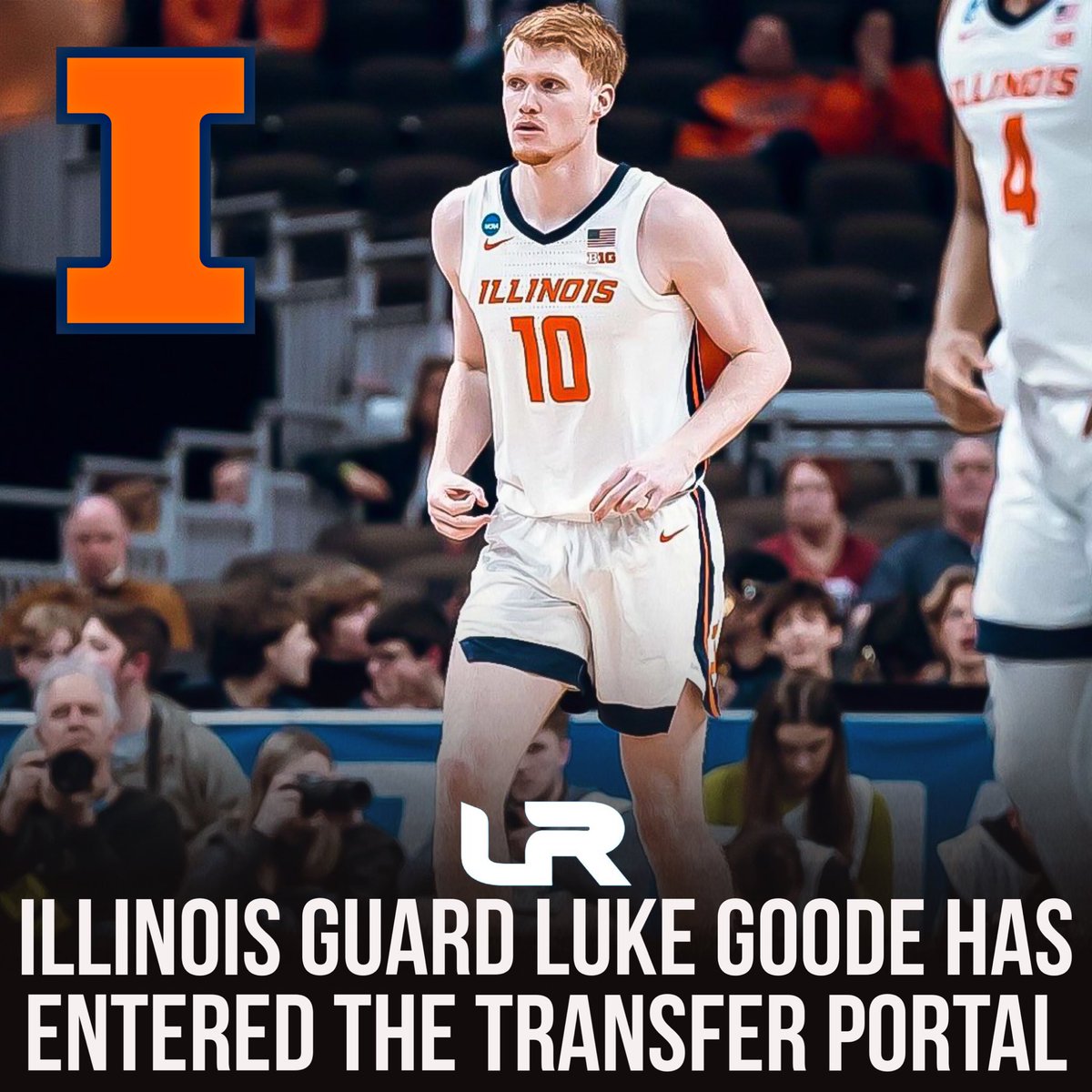 KayserHoops's tweet photo. NEWS: Illinois guard Luke Goode has entered the transfer portal, @LeagueRDY has learned.

Goode is a native of Fort Wayne, Indiana, who has spent the last three seasons at Illinois.

He averaged 5.7PPG and 3.6RPG this season. Shot 38.9% from 3. https://t.co/GFJ7ciN7L8