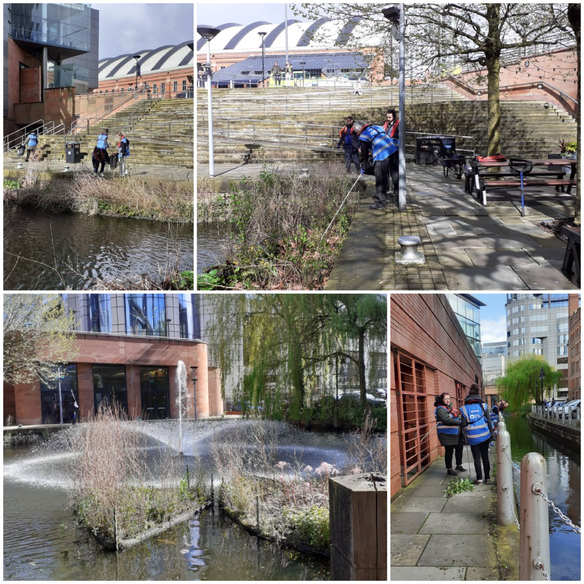 Thank you to the volunteers who litter picked at the Bridgewater Basin on Friday @CRTNorthWest @BridgewaterHall @MCCCityCentre @societymanc & Chepstow House. Litter picking is an easy & rewarding activity, making a difference in our neighbourhood. #KeepManchesterTidy