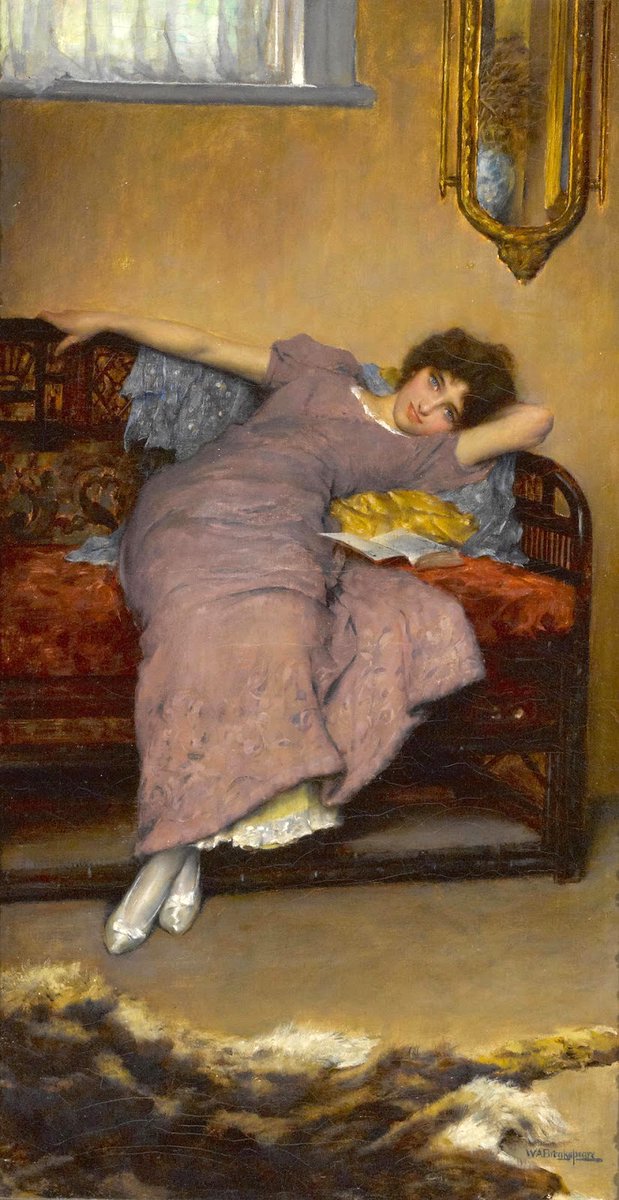 'Ojos azules',  del pintor inglés William Arthur Breakspeare (1855 - 1914).