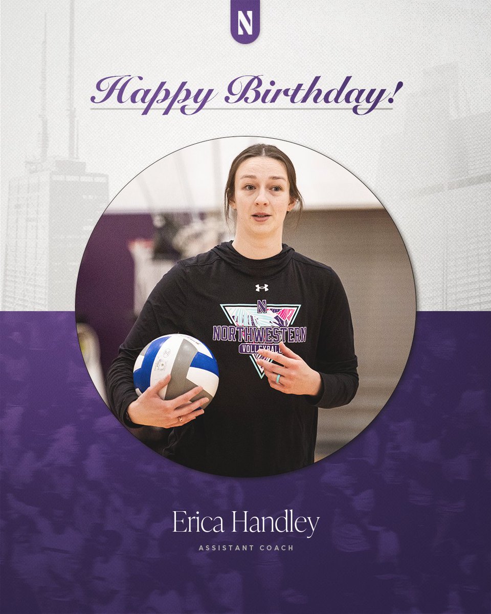 Join us in wishing Happy Birthday to assistant coach Erica Handley! 🎉🎈 #GoCats | @B1GVolleyball