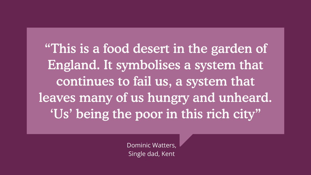 Powerful piece from @SingleDadSW on the realities of living in a food desert in the ‘Garden of England’ – and how wider inequalities in society enable this. We’re in Kent this week to ask citizens what they think about food. #TheFoodConversation ffcc.co.uk/so-what-do-we-…