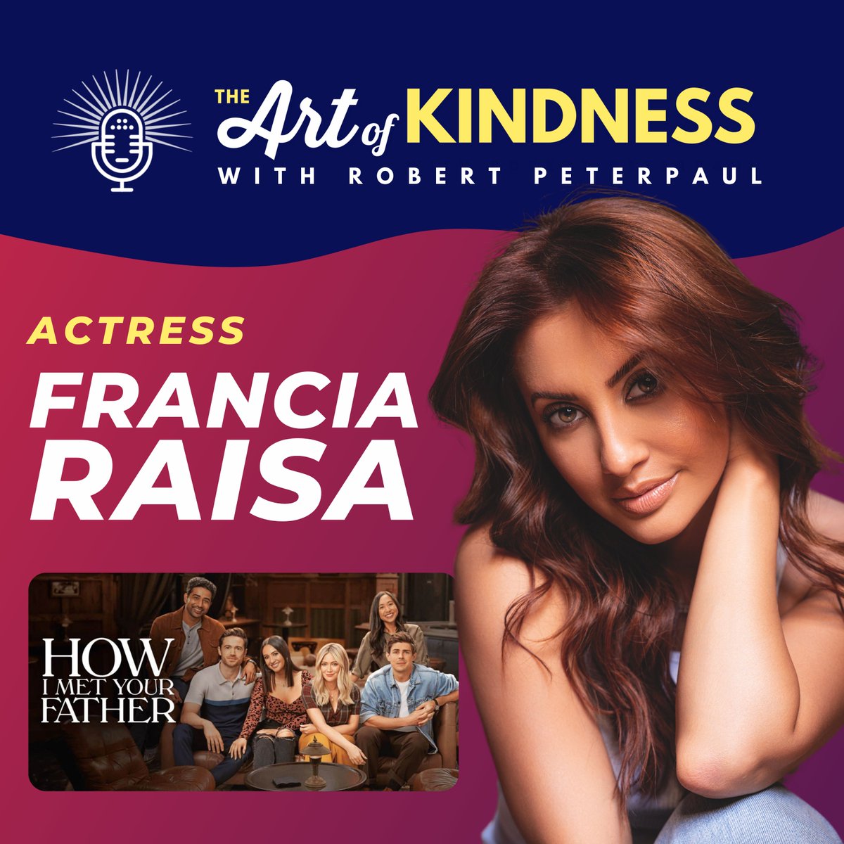 The fabulous Francia Raísa joins The Art of Kindness to talk: ❤️ her headline-making act of kindness 📺 the future of #howimetyourfather 🍹 paying it forward w/ @ModeloUSA Tune in wherever you listen to podcasts🎙️ podcasts.apple.com/us/podcast/fra…