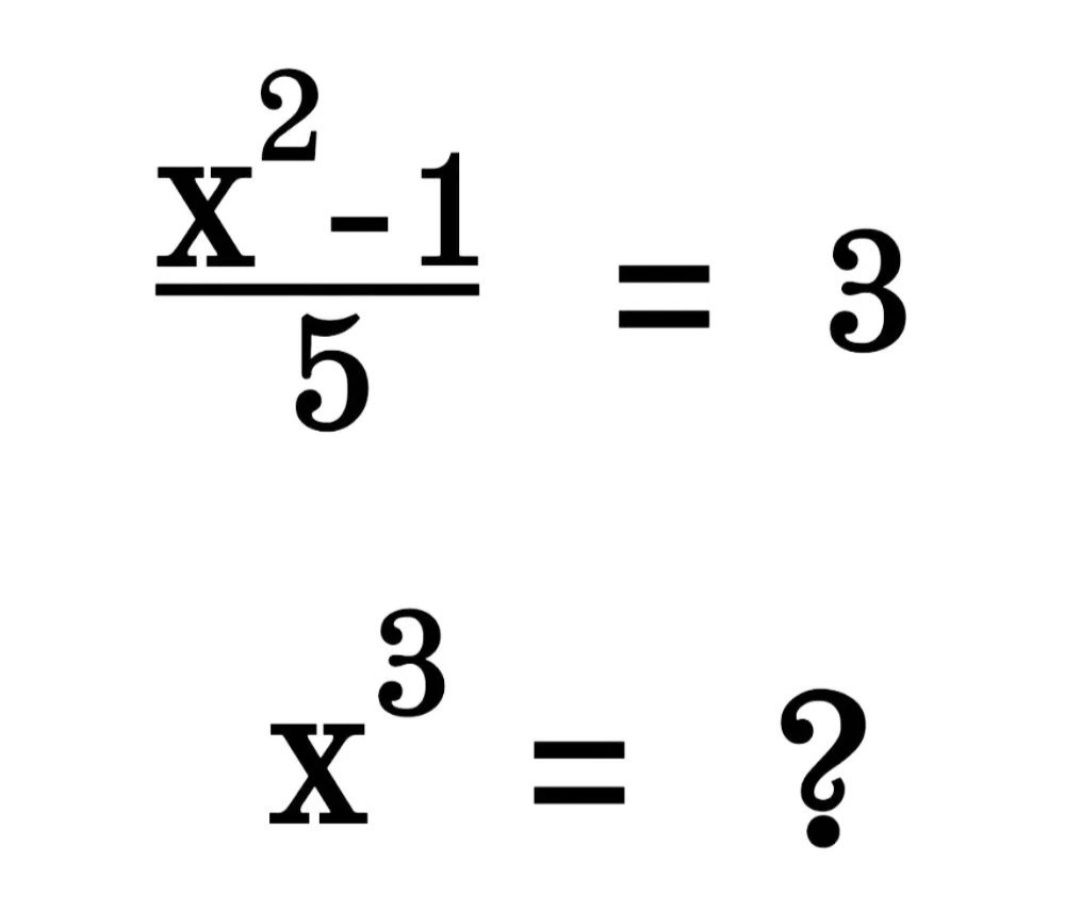 Nice question for you...🔥🔥🔥.
Question:
Try to find the value of x³?
#mathe.#Maths.#Algebra.#Geometry.#Calculus.#ProblemSolving.#test.#Exams.#puzzle.#Science.#evaluation.#solve.
#ریاضی.#ریاضیات.