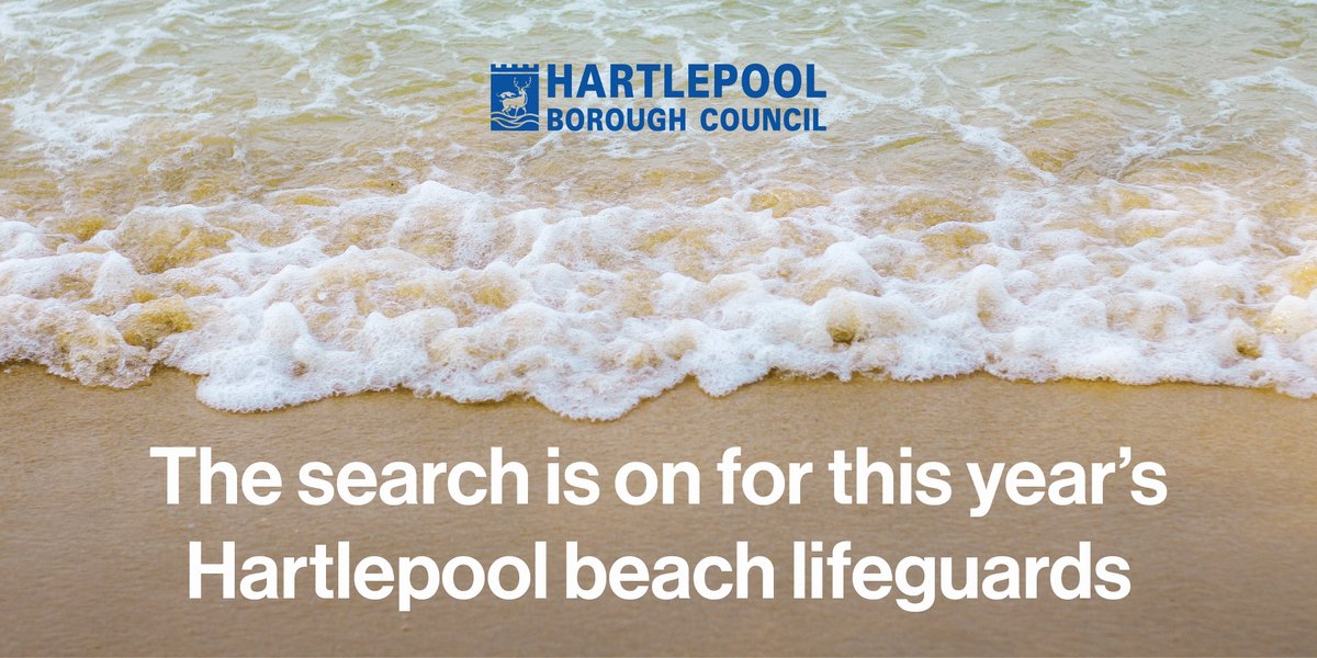 ... 𝙁𝙄𝙉𝘼𝙇 𝘾𝘼𝙇𝙇 ... 🏊‍♂️ The closing date for receipt of applications for our summer beach lifeguards is 12 noon tomorrow. 🏊‍♀️ To find out more, click here 👉 hartlepool.gov.uk/lifeguards