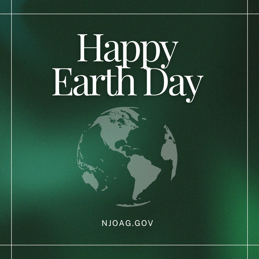 Happy #EarthDay! From holding polluters accountable to safeguarding our coastlines, every action we take is aimed at protecting our communities and natural resources. We won't back down in the fight for a cleaner, healthier future for all New Jerseyans.