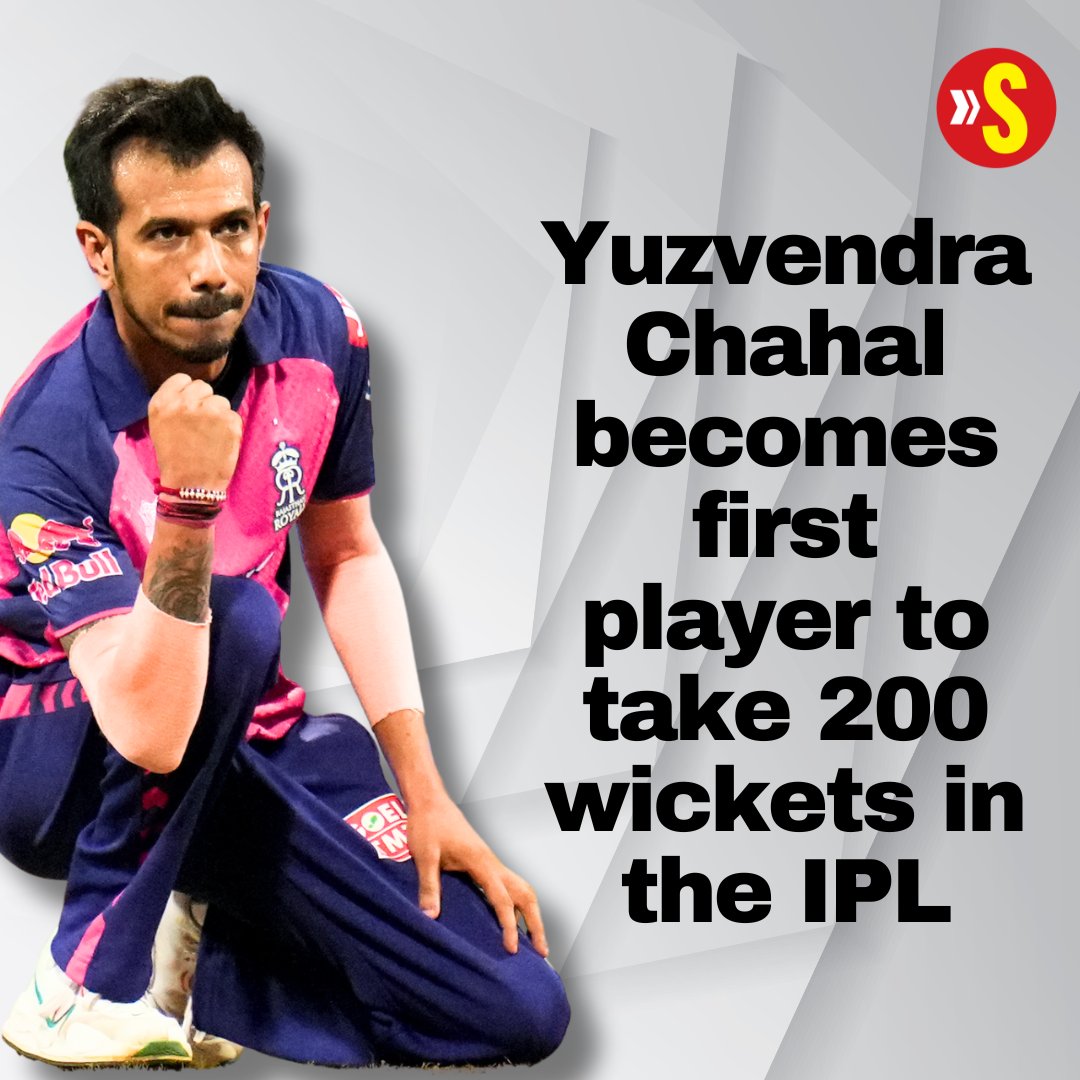 #Yuzi200 | A special milestone for a special player 🩷 Yuzvendra Chahal becomes the first bowler to take 200 wickets in the Indian Premier League 139 wickets with RCB 61 (and counting) with RR #IPL2024 | #RRvMI