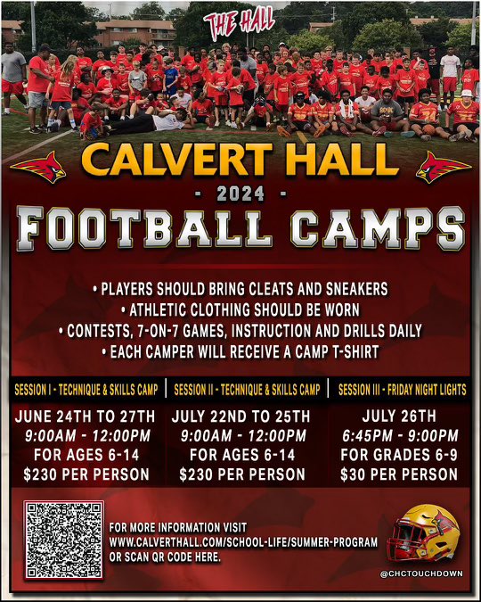 Come camp with us this summer!! Mark your calendars 📆 @CHCTouchdown