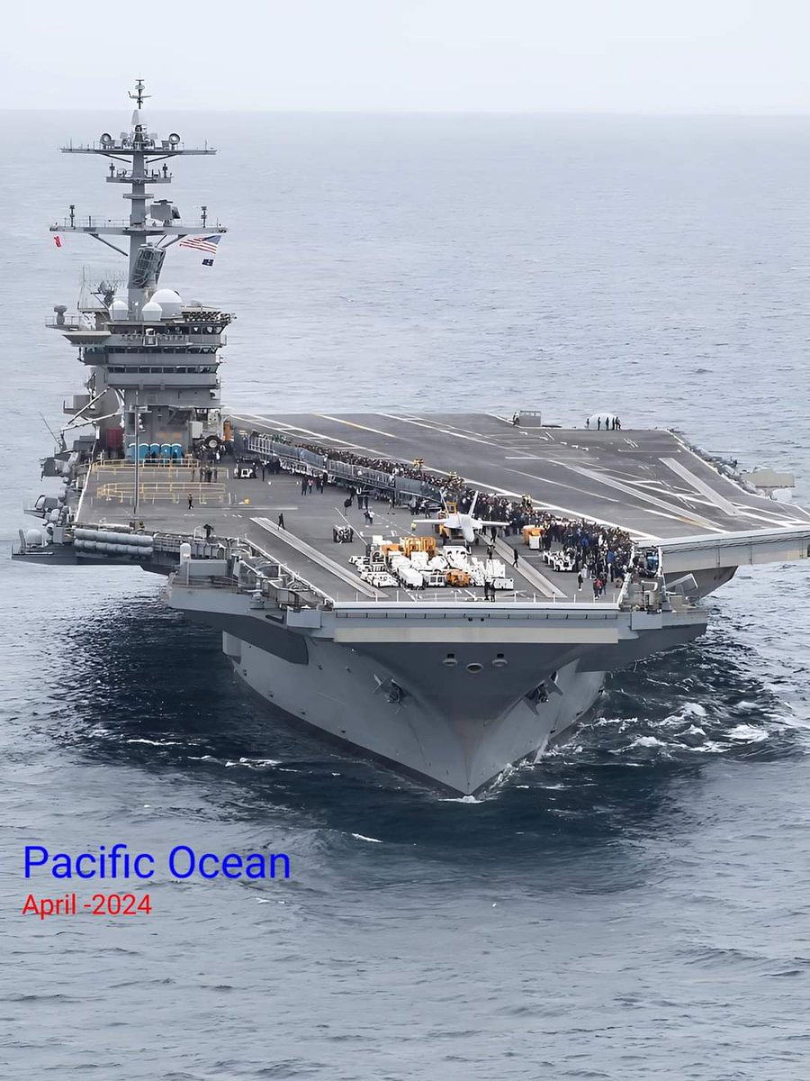 The Nimitz-class aircraft carrier USS Abraham Lincoln sails the Pacific Ocean during the friends and family day cruise. The friends and family day cruise provides an opportunity for Abraham Lincoln to demonstrate its combat abilities and showcase daily life aboard the ship.