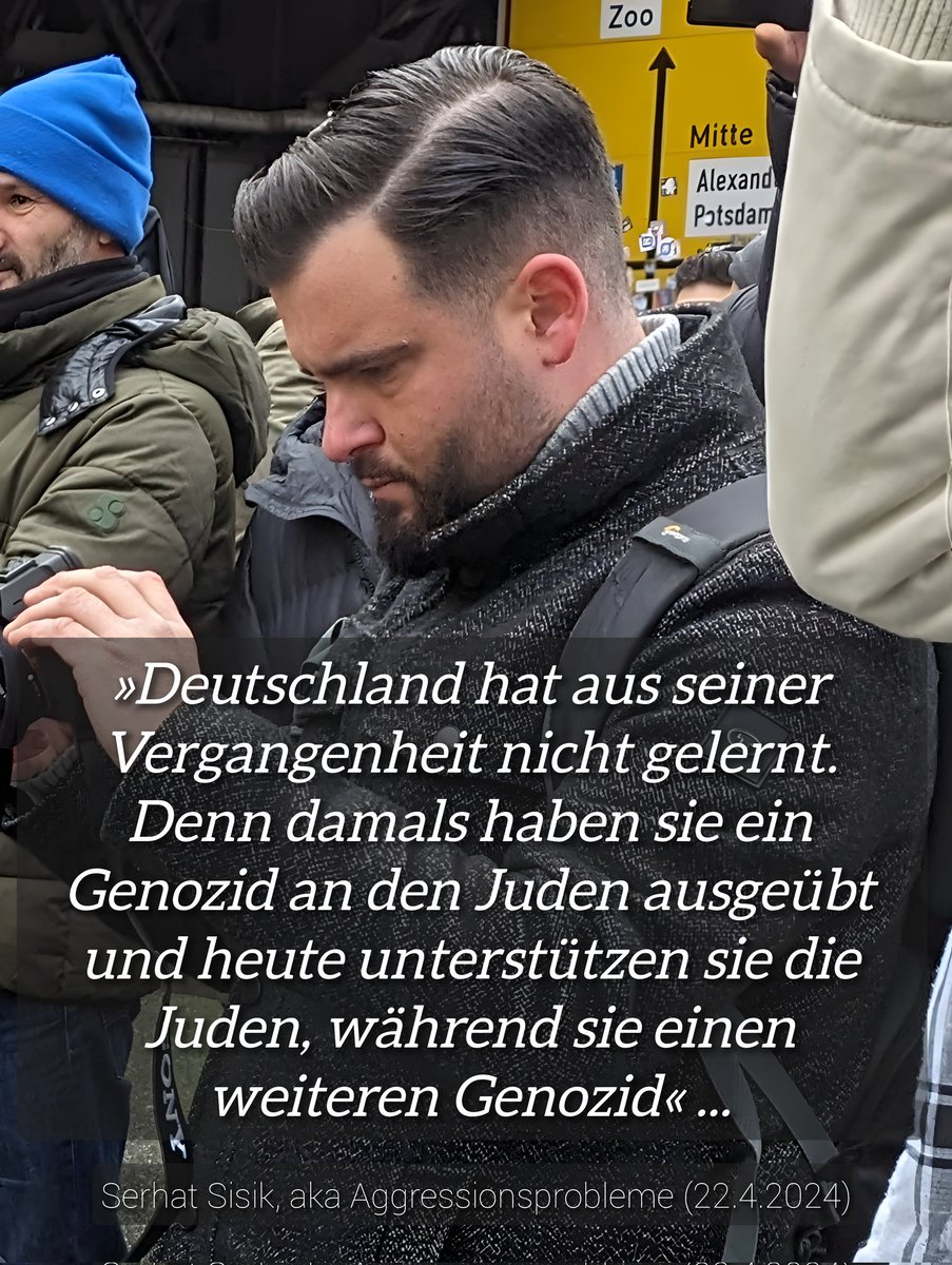 #Volksverhetzung: Der fanatische Antisemit Serhat Sisik (Aggressionsprobleme) relativiert in einem neuen Insta-Video nicht nur die Shoah, sondern verleumdet in volksverhetzender Weise Jüdinnen & Juden, sagt, dass Deutschland die Juden während eines weiteren Genozids unterstützt.