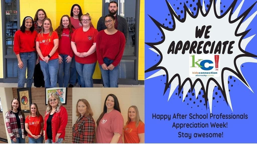 April 22- 26 is National After School Appreciation Week.  ACS celebrates this week and the great work that our Kids Connection staff provide to our students and families. #ExcellenceIs