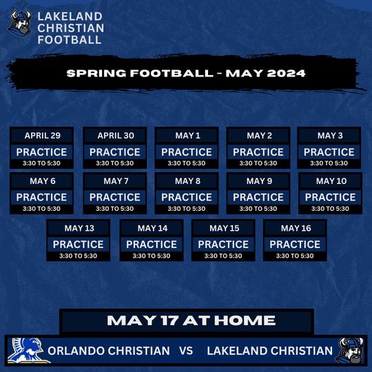 2024 Spring Football Schedule

#ForHisGlory