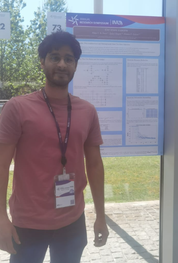 Presenting a poster in the @INLnano research symposium about our recent work on cat-state gadgets! 🐈🐈‍⬛

Pass by during the coffee breaks to learn a bit about quantum computation, quantum teleportation and nonstabilizerness/magic. 🙂 🪄

iopscience.iop.org/article/10.108…