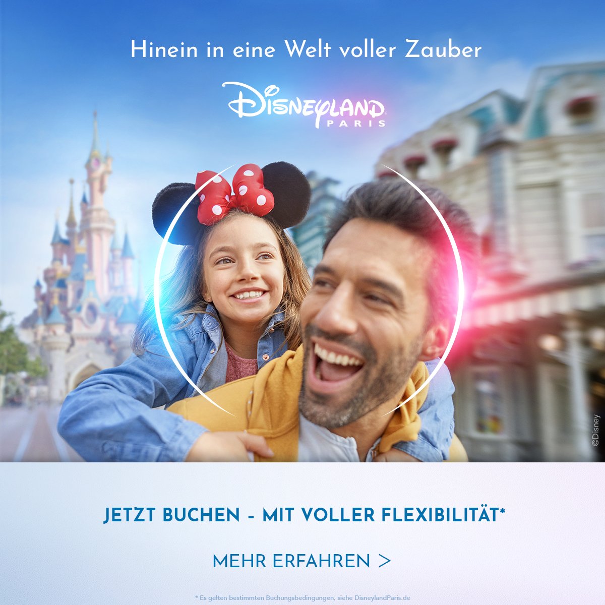 ⭐ Buche jetzt Deinen Aufenthalt in Disneyland® Paris mit voller Flexibilität &amp; tauche ein in eine Welt voller Zauber! 
☺️ Und das ganz frei von allen Sorgen, denn Du kannst bis 7 Tage vor Anreise kostenlos umbuchen &amp; stornieren!

ℹ️ Mehr Infos: 
dlp.deals/welt-voller-za… 

Werbung