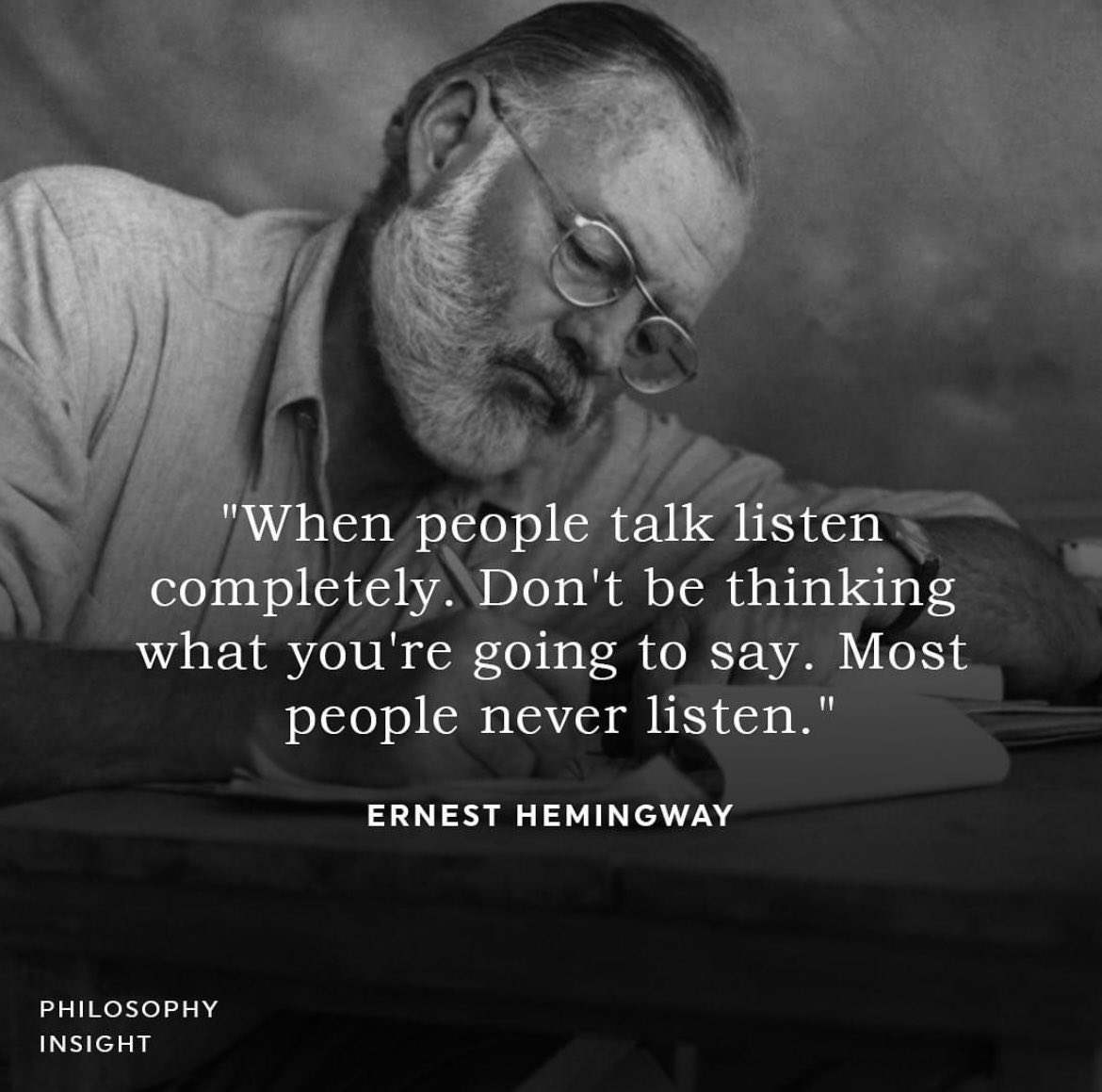 We need to talk less & listen more.