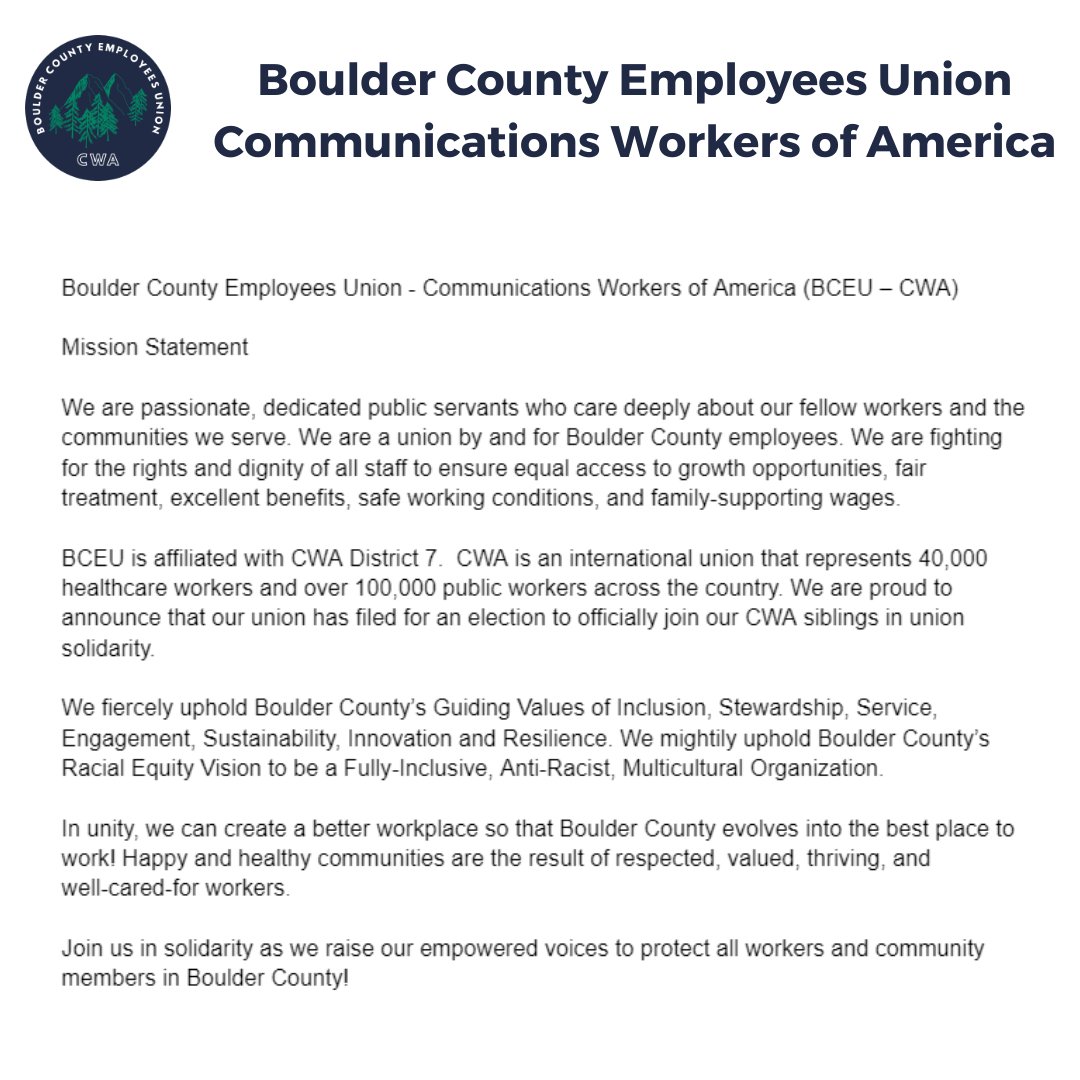 Boulder County Employees Union tweet media