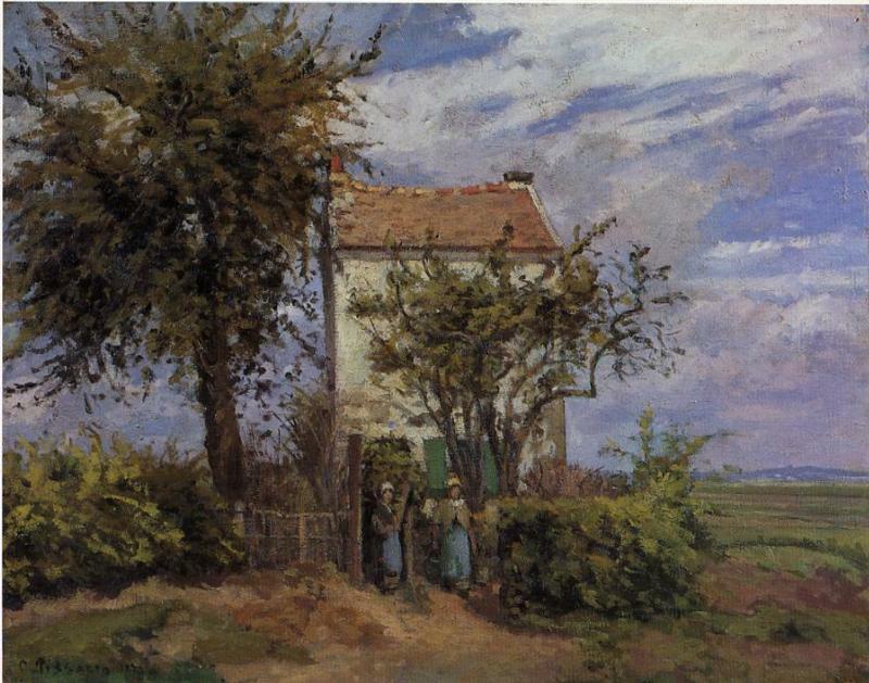 The House in the Fields, Rueil wikiart.org/en/camille-pis…