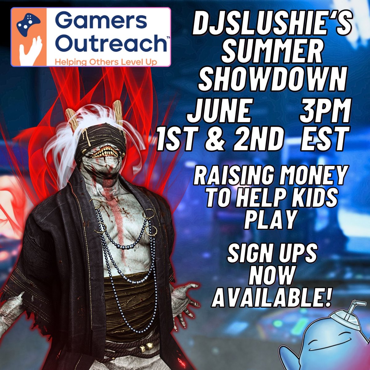 Lets help provide recreation to kids and young adults who cant leave there bedsides at hospitals The 2nd Summer Showdown on @DeadbyDaylight Join us on June 1st and 2nd for a 2 day tournament as we play to raise money for @GamersOutreach Captain sign up link is posted below! ⬇️