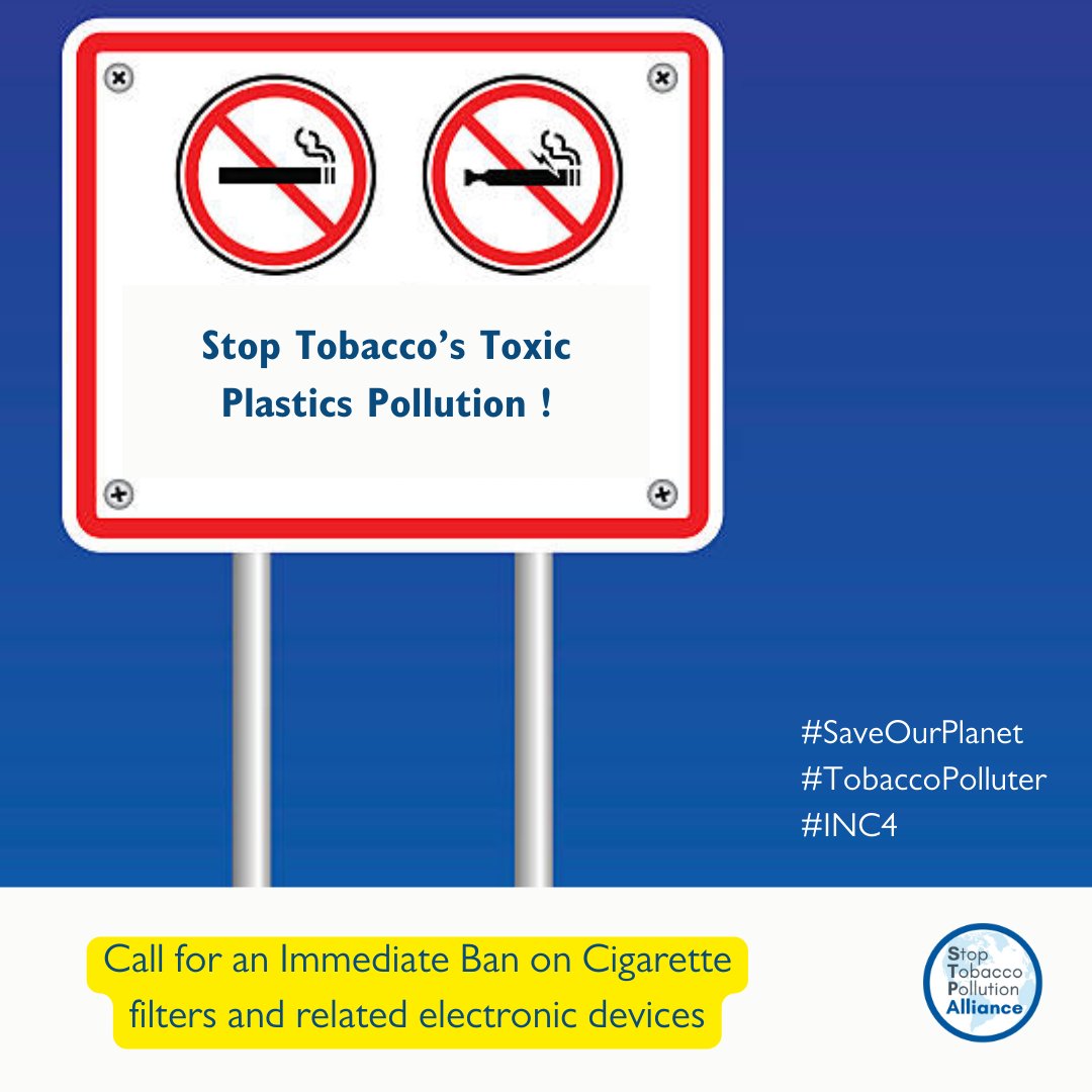 With negotiations underway for a future instrument against plastic pollution, STPA calls on the INC Secretariat to address the environmental impact of tobacco waste. We must explore measures, including banning plastic cigarette filters and related electronic devices, to curb ...