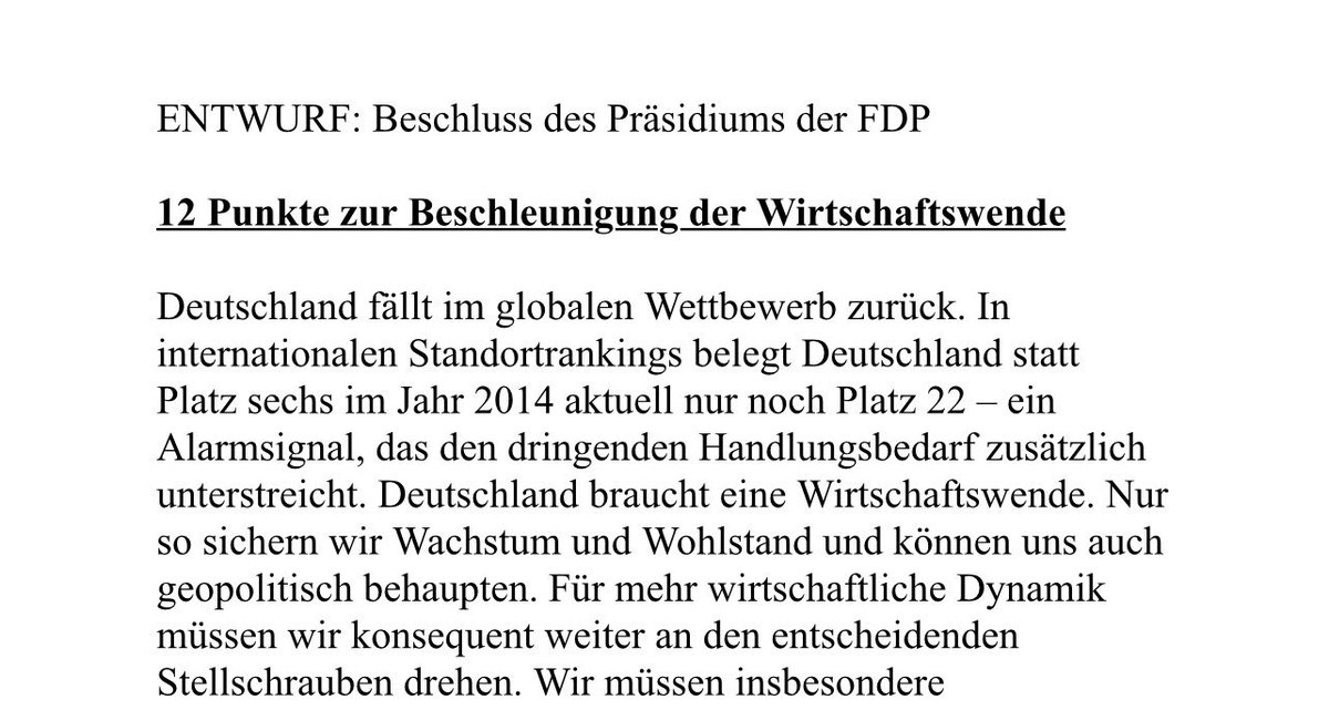 Erinnert ihr Euch an das Steuerkonzept auf dem #Bierdeckel? Das hier liest sich wie aus Lindners #Briefmarkenreferat👇 Unsere Wirtschaft braucht Investitionen in #Infrastruktur und #Transformation, kein starres Festhalten an FDP- Glaubenssätzen gegen jede ökonomische Vernunft.