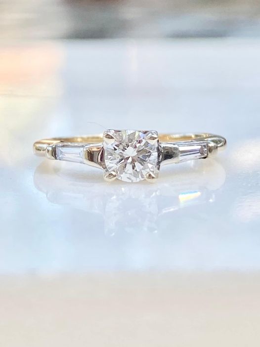 Excited to share the latest addition to my #etsy shop: Natural Diamond Engagement Ring, Half Carat Diamond Ring, 14K Solid Gold etsy.me/3xGMJ90 #vintage #diamonds #engagement #14k #gold  #solitaire #EtsyStarSeller #LittleWomenVintage #etsy #etsyshop #etsystore