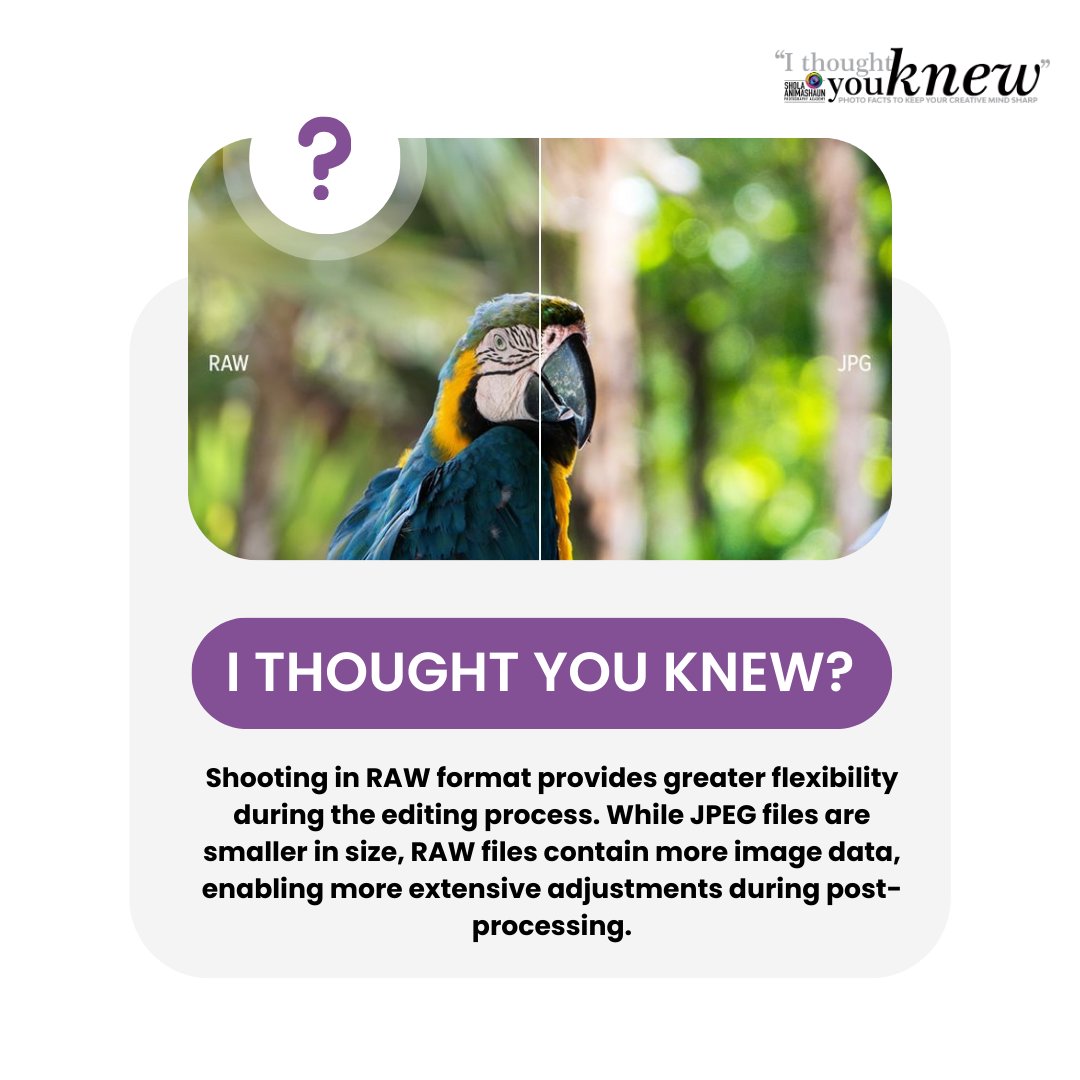 Did you know this? #Ithoughtyouknew #saphotoacademy