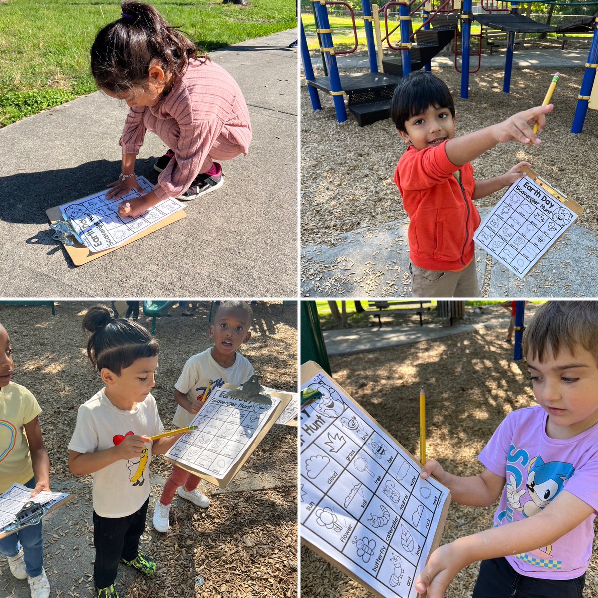 MsAlvarez_SWE's tweet photo. Excited to kick off our Earth Day with a scavenger hunt! 🌍 🌳 @ReadandWriteBFF @LEThomas_ECE @Barela_ECE @HumbleISD_PREK @emma_lu2 @edleaderHall @Shrader_SWE #prekexplorers #playforprek https://t.co/8kKhvmX7iG