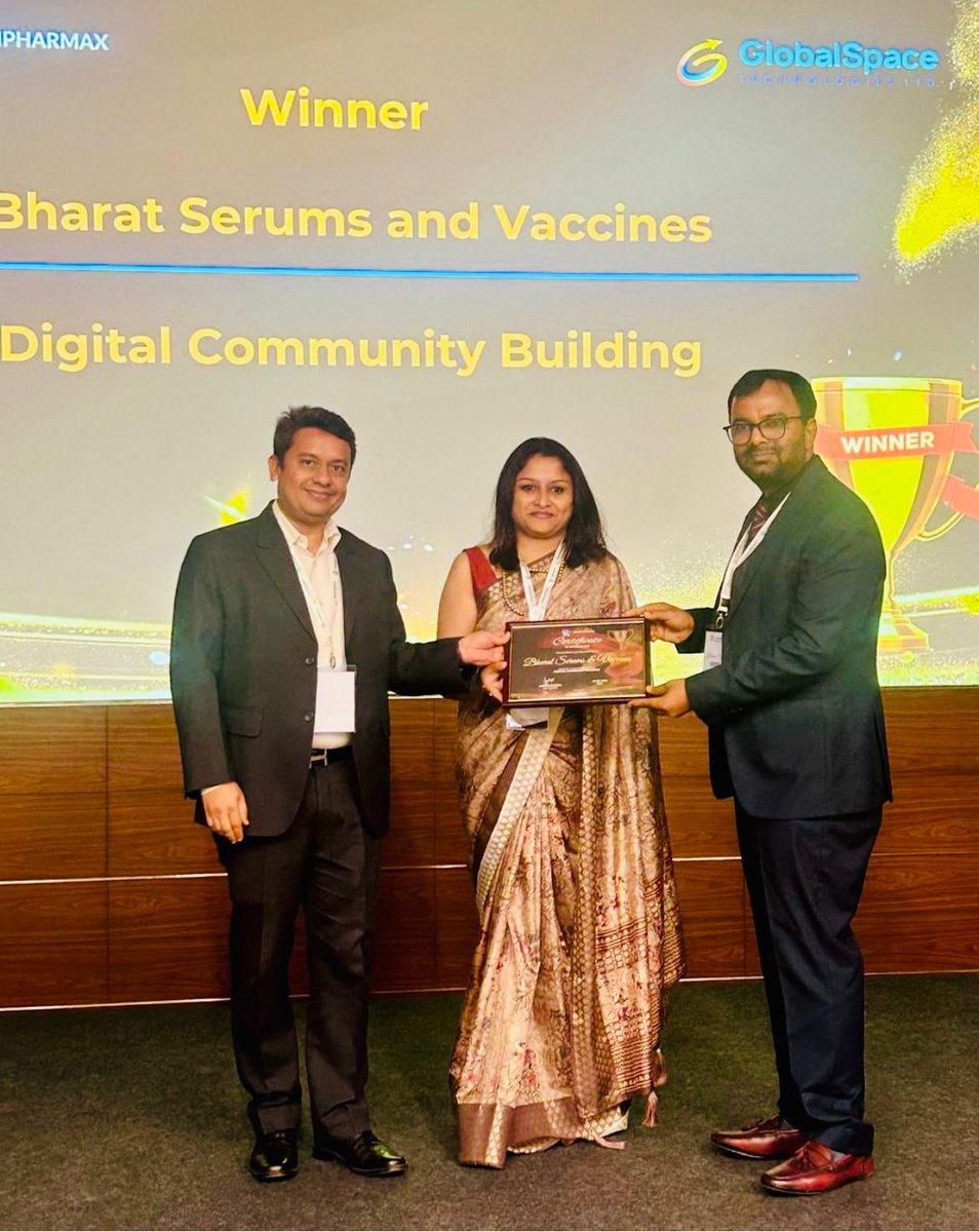 BSVwithU was awarded the 'Best Digital Community Platform' at DigiPharmaX for engaging #healthcare practitioners on our platform. #bsvwithu #HealthcareExcellence