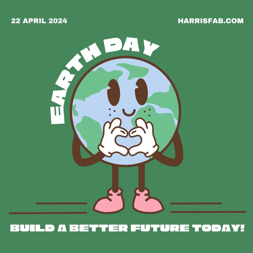 Happy Earth Day! Harris Fabrication takes a green approach to metal fabrication, and we hope you'll join us in our efforts to build a better future, today and every day!

#EarthDay #MetalFabrication #GoGreen2024 #RecyclingMatters #teamworkwins