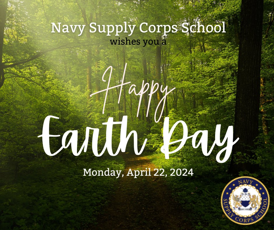 Today the Navy Supply Corps School celebrates our planet and reflects on ways to protect and preserve it for future generations. Let's all commit to making sustainable choices and caring for our environment every day.
#EarthDay2024 #hugatree #SaveTheEarth