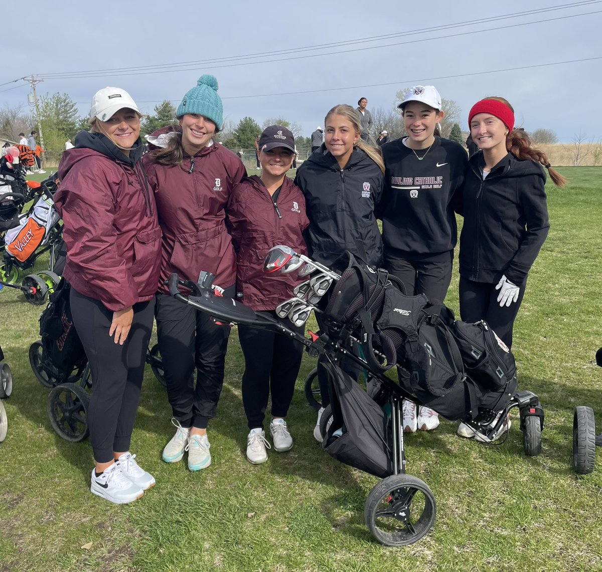 DCHSMaroonsGolf's tweet photo. Good luck to our teams at the Ames Invite at Veenker Memorial &amp; Centennial JV Invite at Briarwood! 

•Varsity: Averi Langin, Meg Lock, Allie Nedved, Abby Ruan, Kaylyn Sachs, Izzy Staudt

•JV: Ava Johnson, Audrey Lynner, Grace McFarling, Ellie Peterson, Anna Preis, Brook Vaughan https://t.co/0aEeX9RGjp