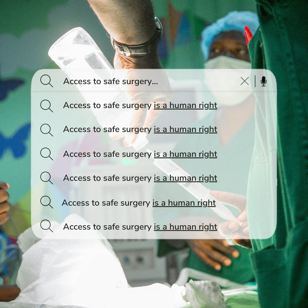 What is access to safe surgery? 🤔 It's not complicated. Every person deserves life-saving surgical care if they need it. 🙌 Leave a ❤️ if you agree.