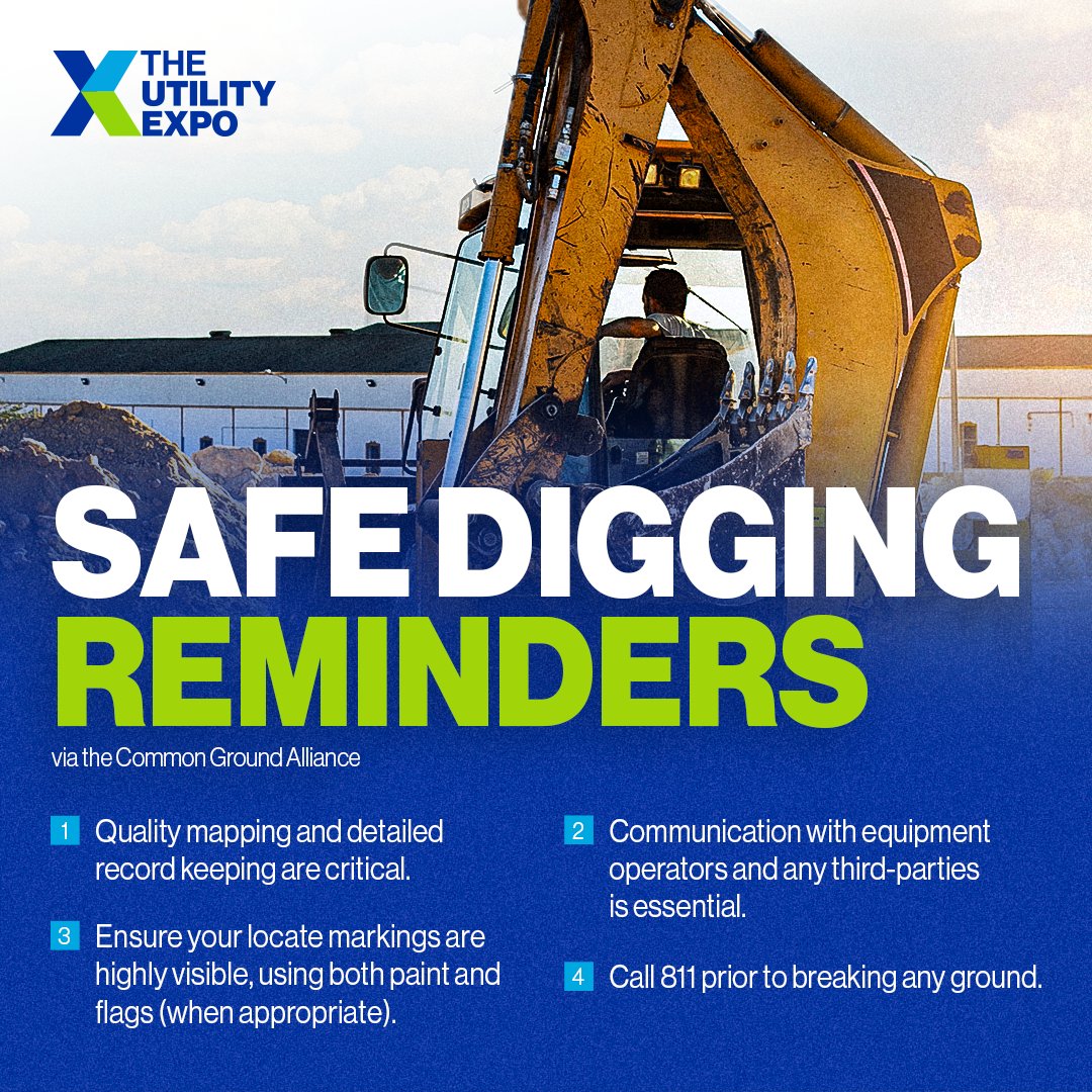 Industry veteran or it’s your first day on the job, everyone needs to remember these safe digging tips. ⚠️REMINDER⚠️ #SafeDiggingMonth #811beforeyoudig